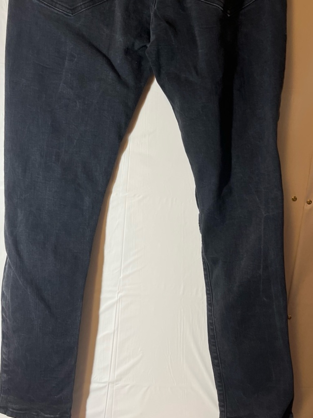 Men's Black Distressed Jean Shorts